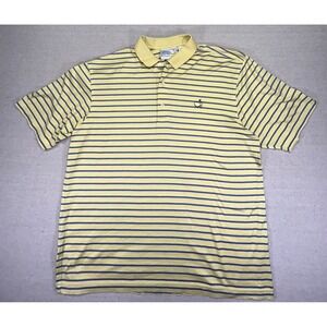 Masters Men's Large Yellow Golf Polo Mercerized Augusta National Golf Shop Shirt